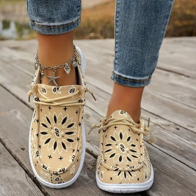 Isavella – Lässige Sommer Schuhe Mit Blumenmuster
