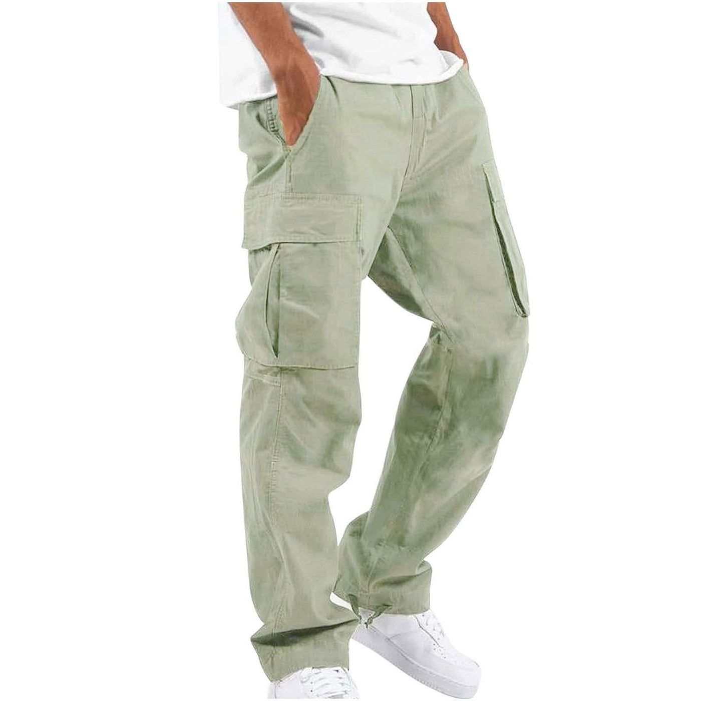 Herren Cargo-Hose Freizeit Straight Fit mit Taschen – Bequeme Outdoor & Streetwear Hose