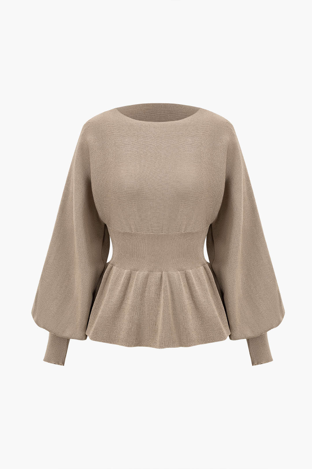 Amelie | Elegantes Strick-Set mit Peplum-Top & Bleistiftrock