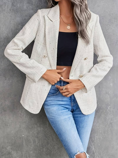 Reese | Damen Elegant Blazer | Beige