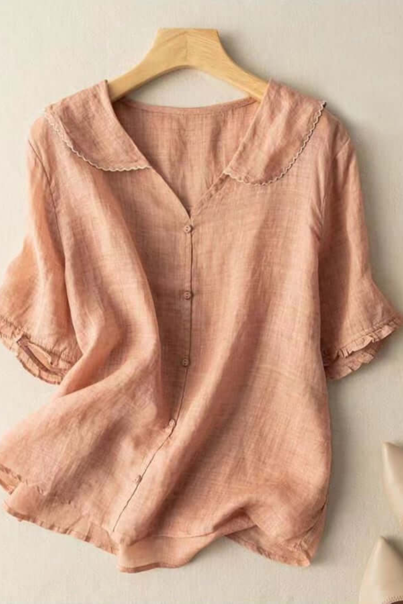 Ariyah | Damen Elegant Bluse | Weiß