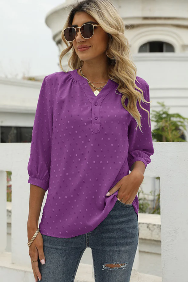 Pamela | Damen Elegant Oberteile | Weiß Top