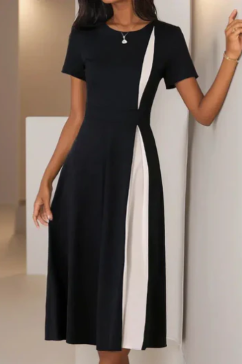 Lucy | Elegante Kleid Schwarz | Midi