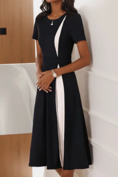 Lucy | Elegante Kleid Schwarz | Midi