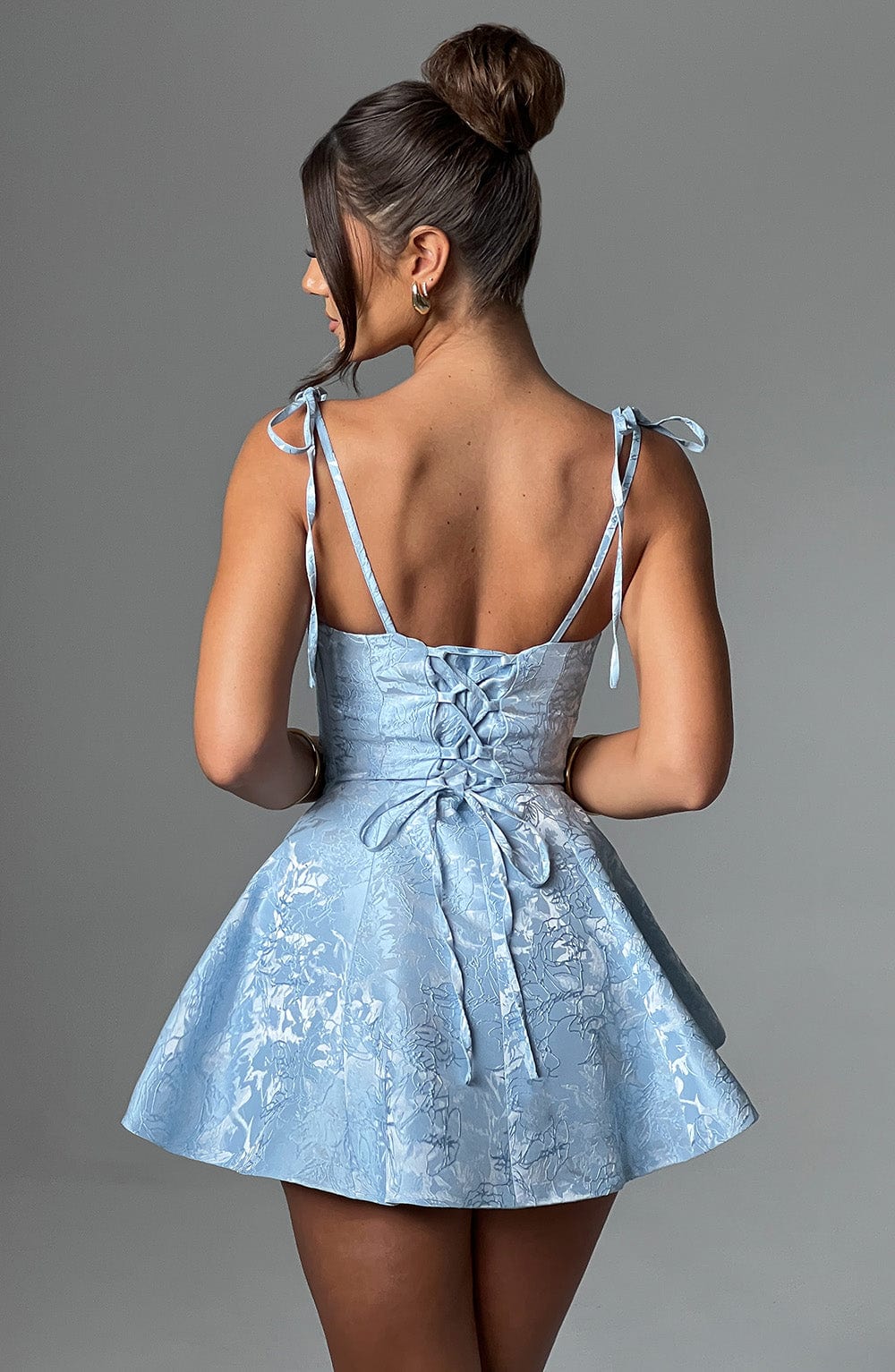 Blaues Emmie Playsuit-Kleid