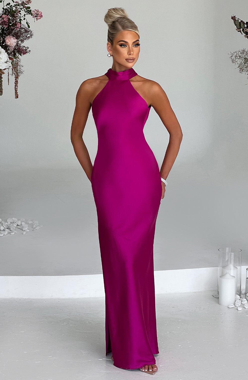 Etta Maxi Dress - Bright Pink