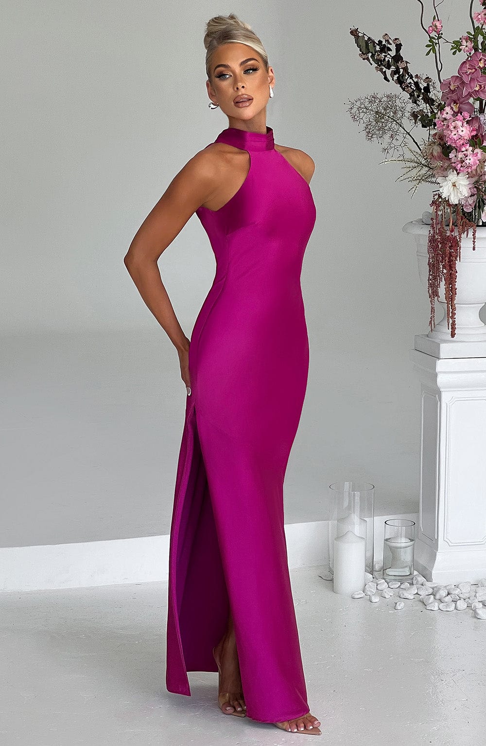 Etta Maxi Dress - Bright Pink