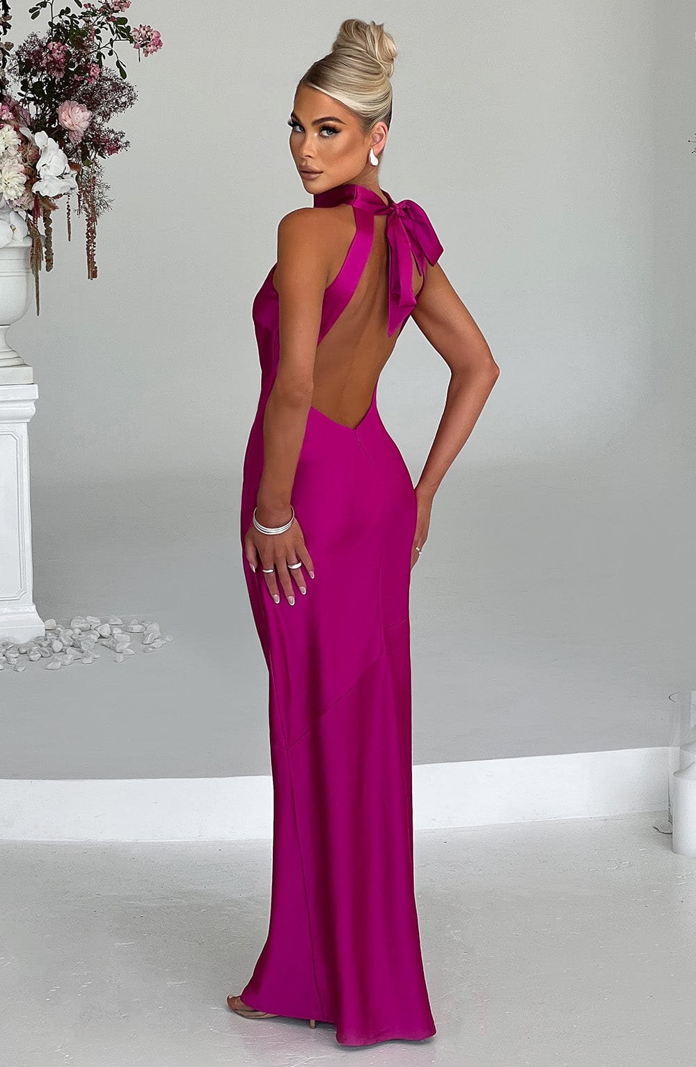 Etta Maxi Dress - Bright Pink