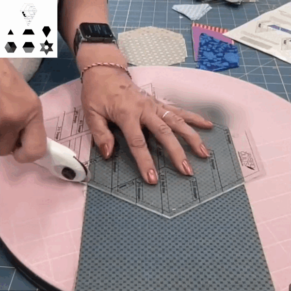 Diamant Patchwork-Zeichenlineal | Erstellen Sie lustige und einfache Projekte!