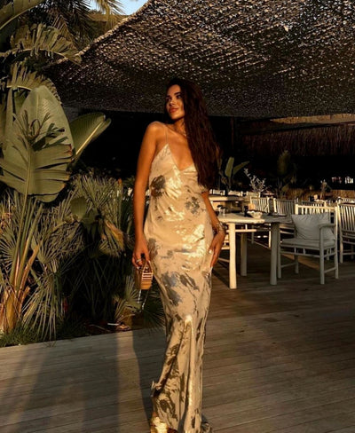 Lisa – Kleid mit Metalldruck