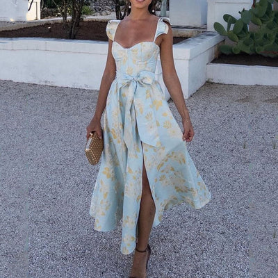 Tara – Modisches Kleid mit floralem Druck und französischem Retro-Design