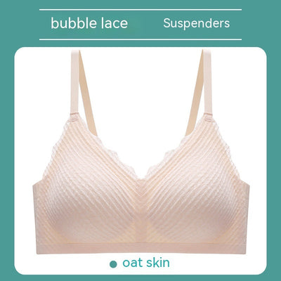 Christine – Nahtlose Unterwäsche aus veganem Latex mit Spitzen-Trägern