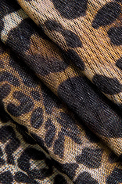 Savanna | Wildes Leopard-Minikleid mit Rüschen – Verführerischer Animal-Print