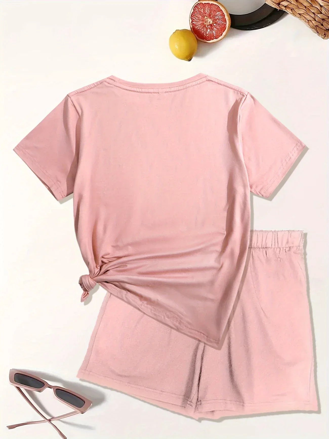 Lyra – Lässiges Zweiteiliges Set Mit Grafik Drucken