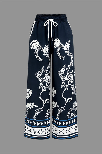 Zahara | Boho-Zweiteiler mit Bluse & Weitbein-Hose