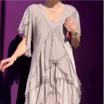 Ruby – Lässiges Slim-Fit Pulloverkleid in Solid-Farbe