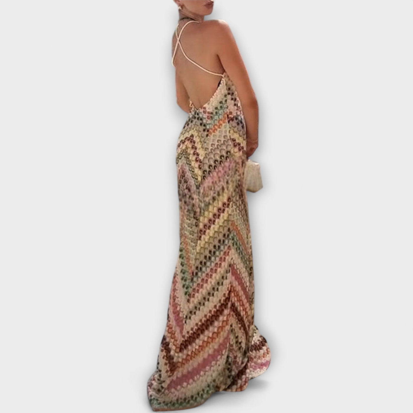 Remi - Buntes Fischgrät-Maxi-Kleid von Missoni