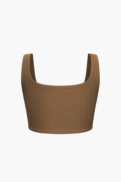 Nadine | Eleganter Twisted-Skirt-Zweiteiler mit Crop-Top