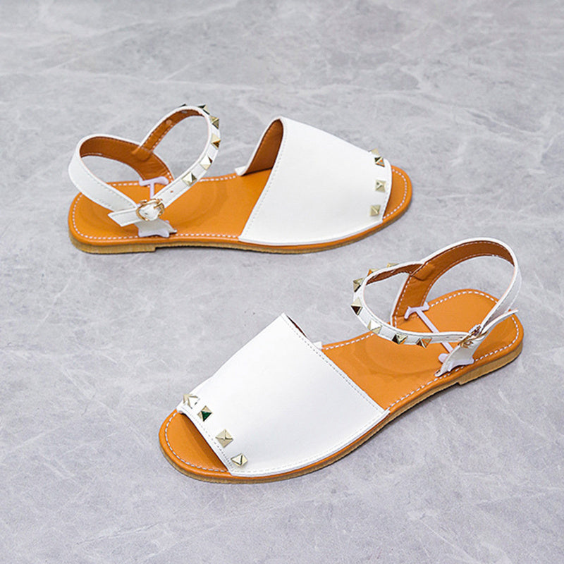 Sharon – Flache Sommer-Fischmundsandalen für Damen