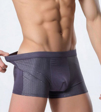 Rowan – Hochwertige Herren-Boxershorts aus Eiskrepp mit Mesh