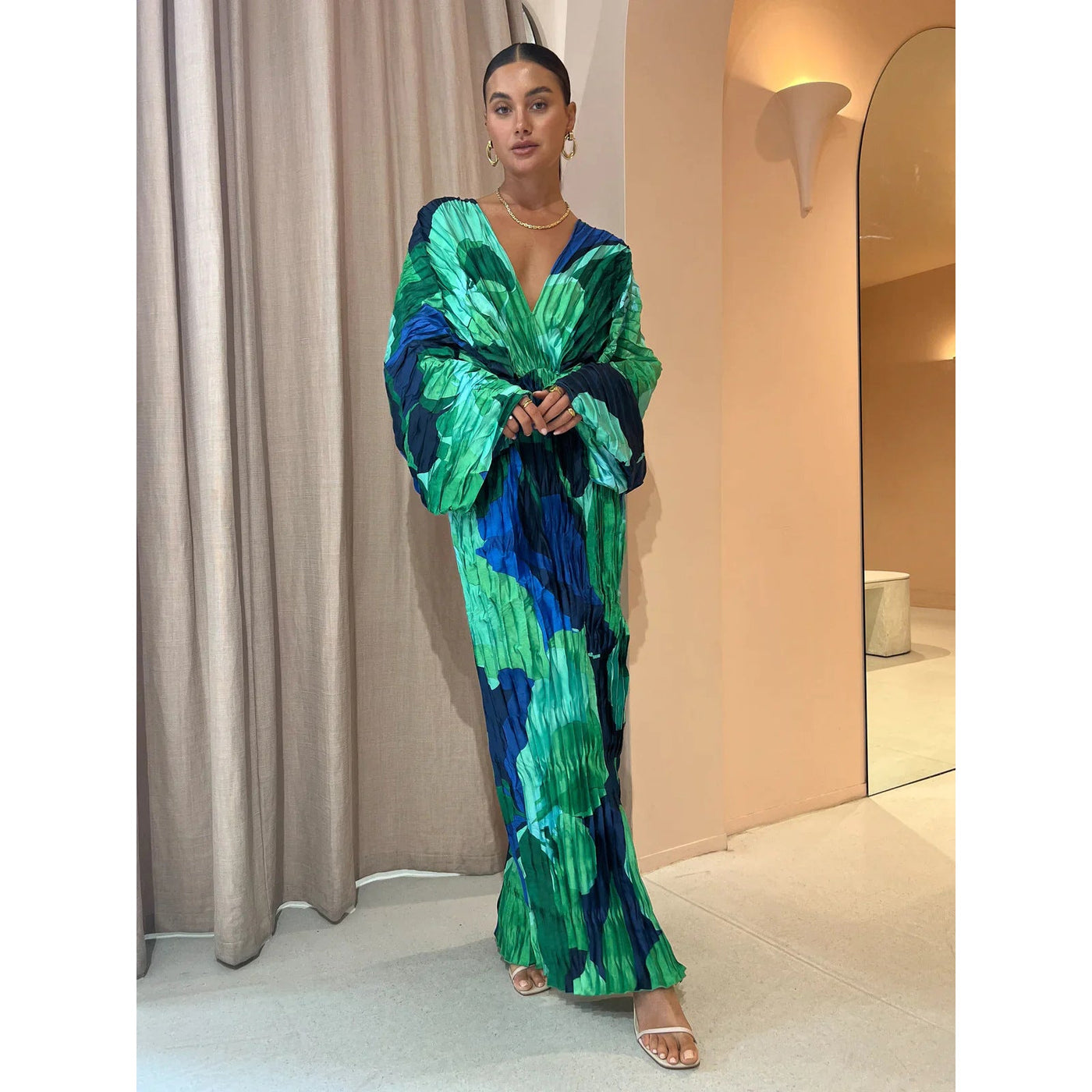 Joy – Plissiertes lässiges Urlaubskleid für Damen