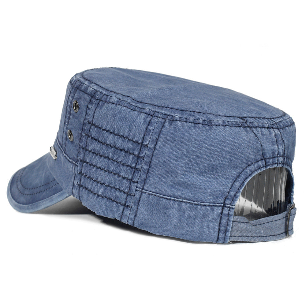 Bernard – Verwaschene Baumwoll-Armee Outdoor Sonnenhut mit Kappe