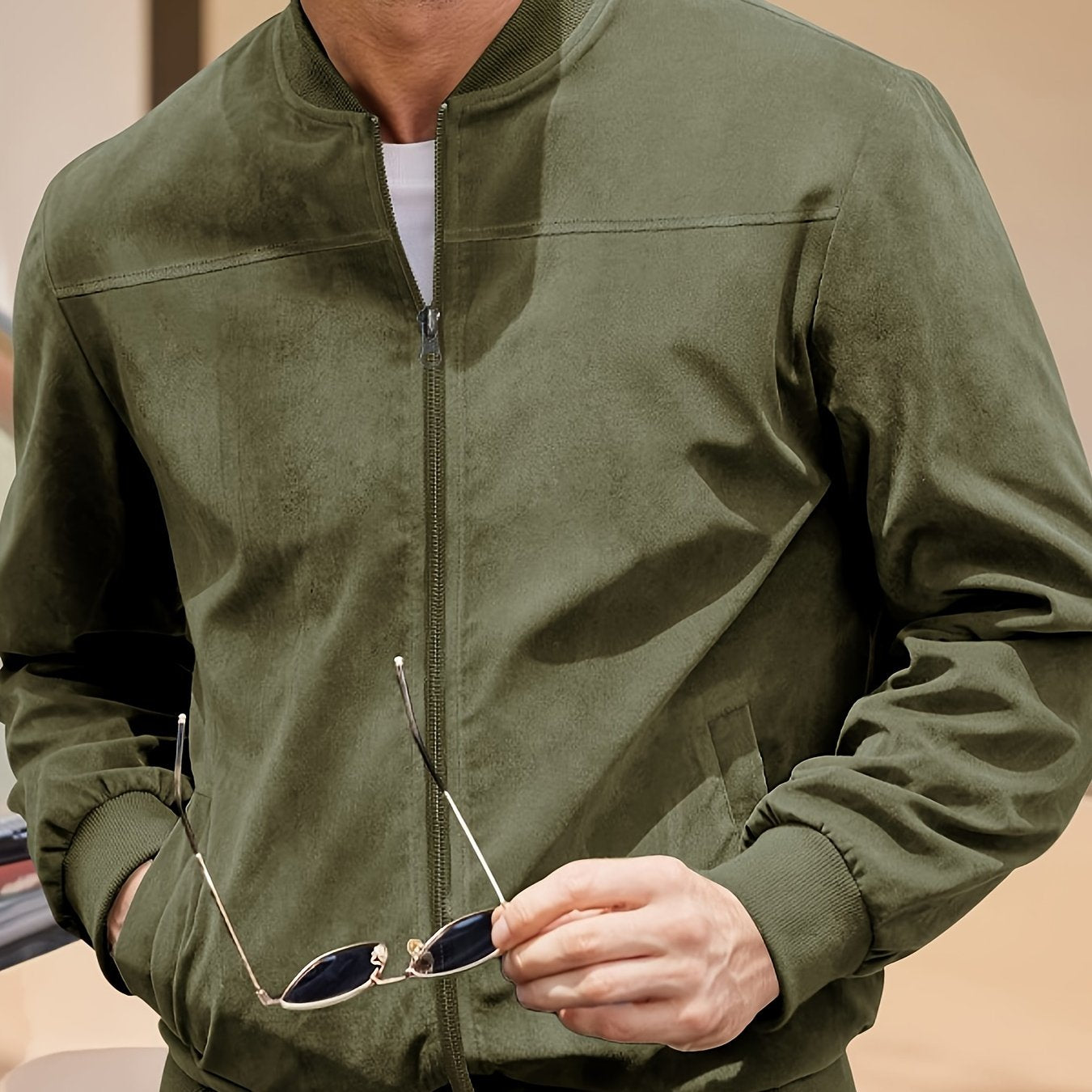 MIRAVO | Retro Herrenjacke aus Wildleder-Optik