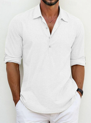 MIRAVO | Klassisches Leinenhemd für den Sommer (1+1 GRATIS)