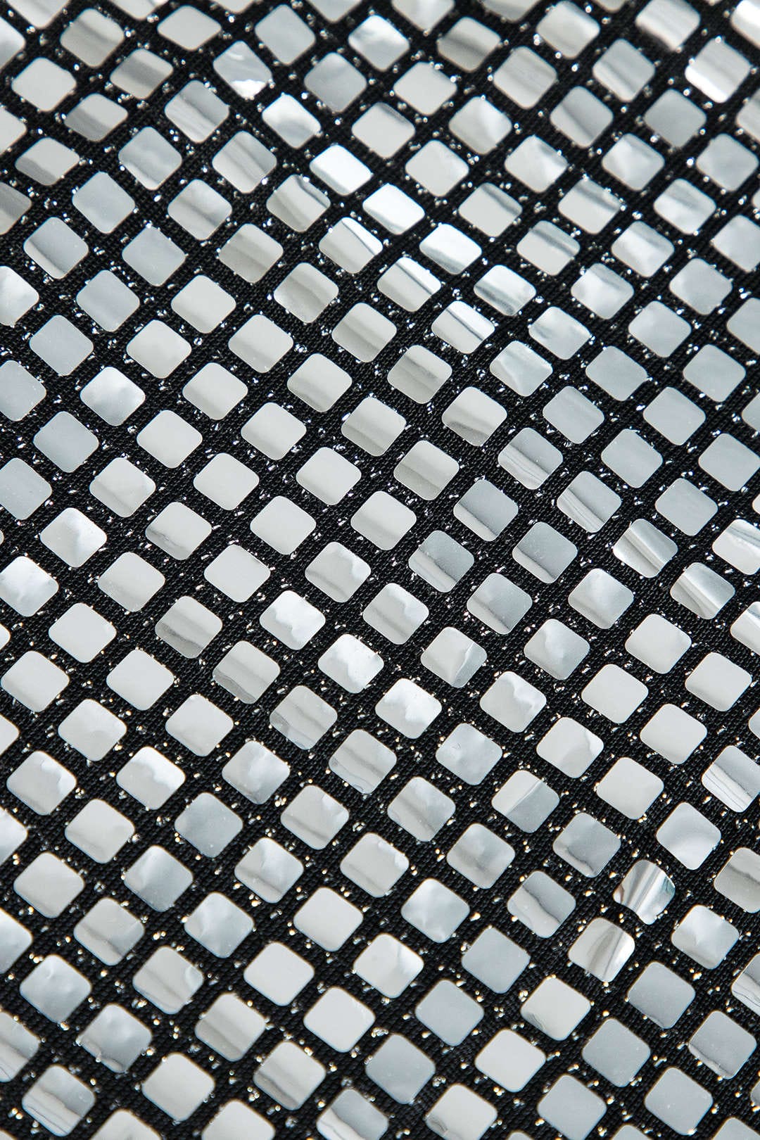 Agathe | Glamouröser Party Minirock mit funkelndem Netz-Design