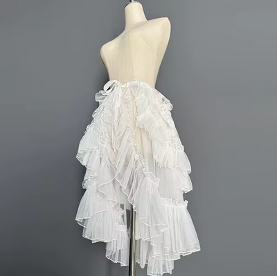 Heidi-Mode | Spitzen-Mesh-Rüschensamt