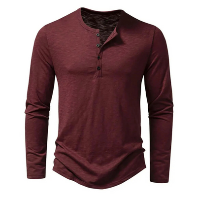 Alistair | Henley Shirt Herren | Langarm