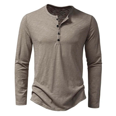 Alistair | Henley Shirt Herren | Langarm