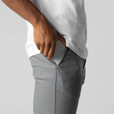 Lennart | Herren Chino Hose | Grau Stoffhose