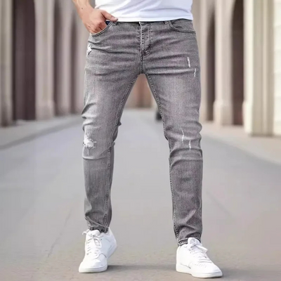 Matthan | Herren Slim Fit Jeans | Grau