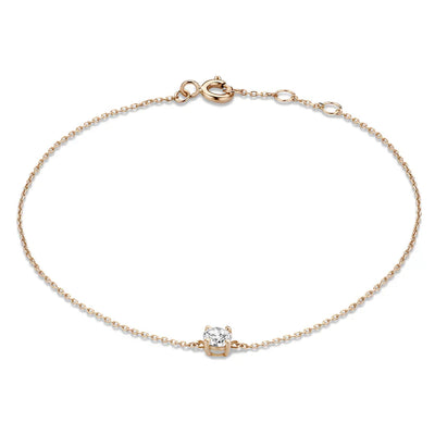 Cléa Gold Moissanite Stone Bracelet