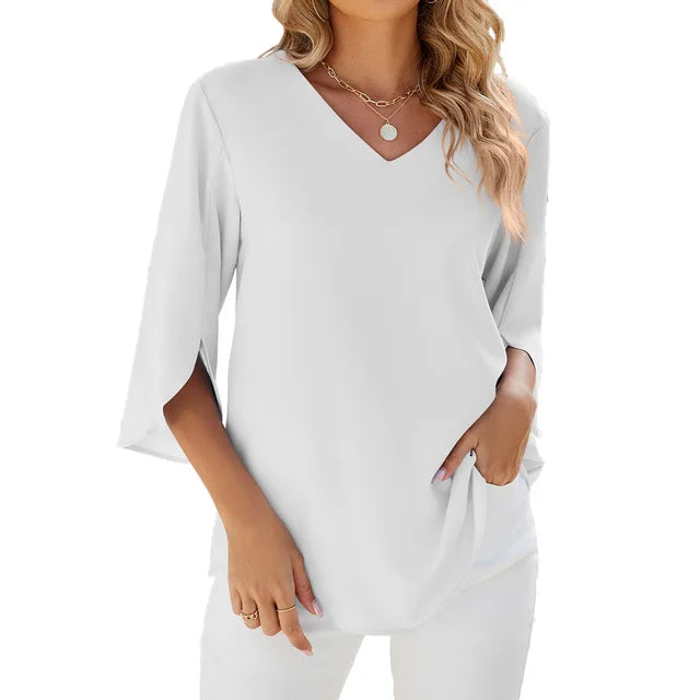 Cara™ | Bluse mit V-Ausschnitt