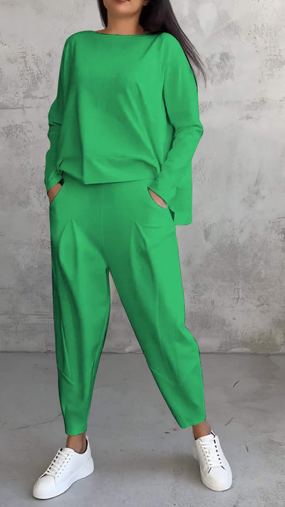 Emilie™ - Rundhalsensemble aus Spandex