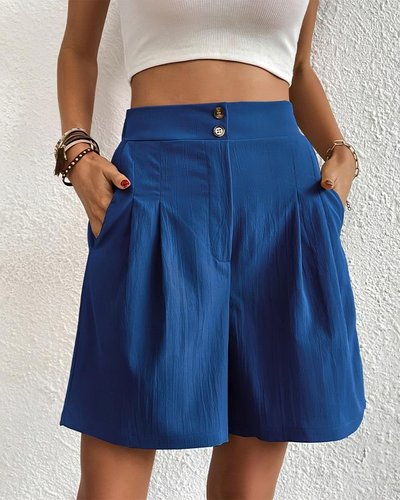 Damen Shorts High Waist mit weitem Bein – Sommerlich & Elegant