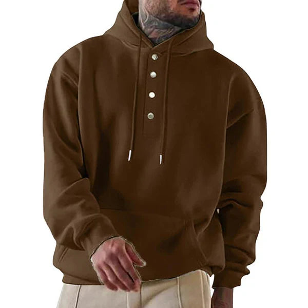 Kapuzenpulli mit Vlies-Taschen für Männer