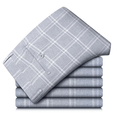 Dominic | Herren Kariert Hose | Stretch