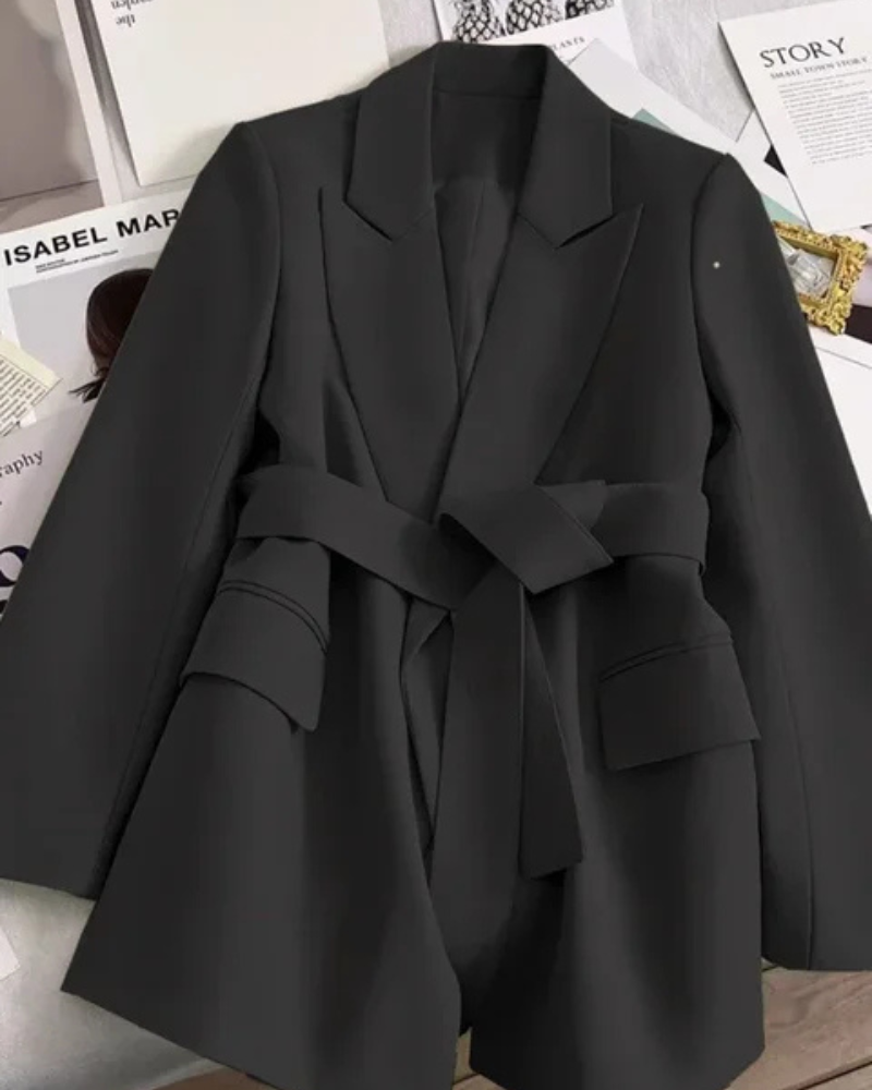 Kinsley | Damen Klassisch Trenchcoat | Schwarz Jacke