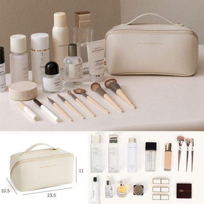 Kosmetiktasche Reise Groß – Eleganter Make-up Organizer für Damen mit Reißverschluss