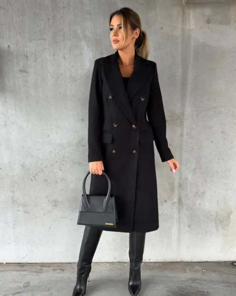 Shayla | Damen Lange Trenchcoat | Warme Jacke