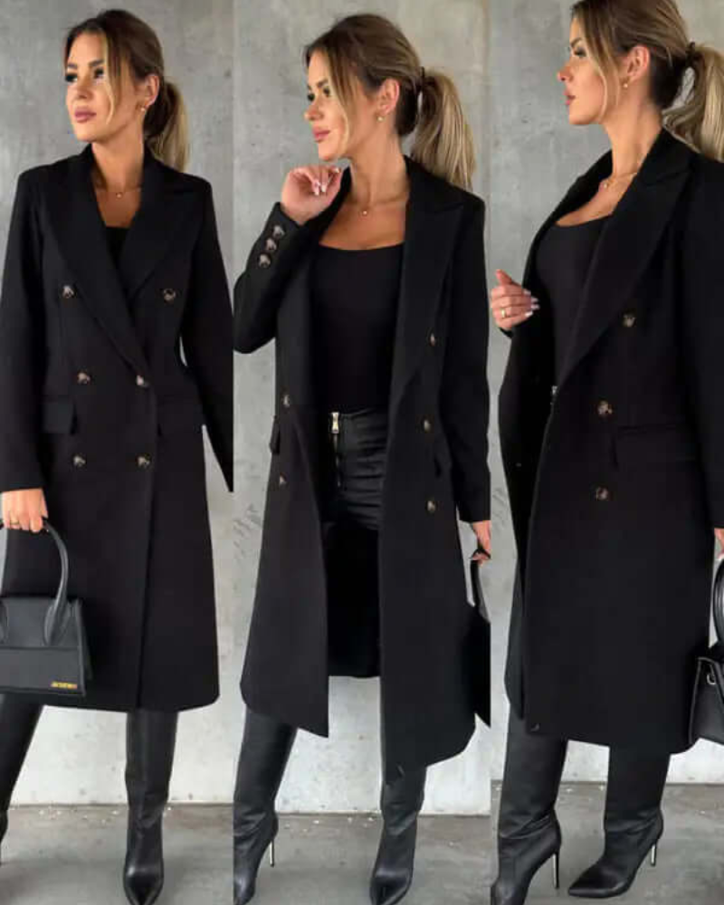 Shayla | Damen Lange Trenchcoat | Warme Jacke