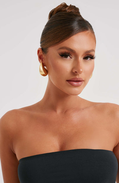 Große Goldene Fayth Ohrringe