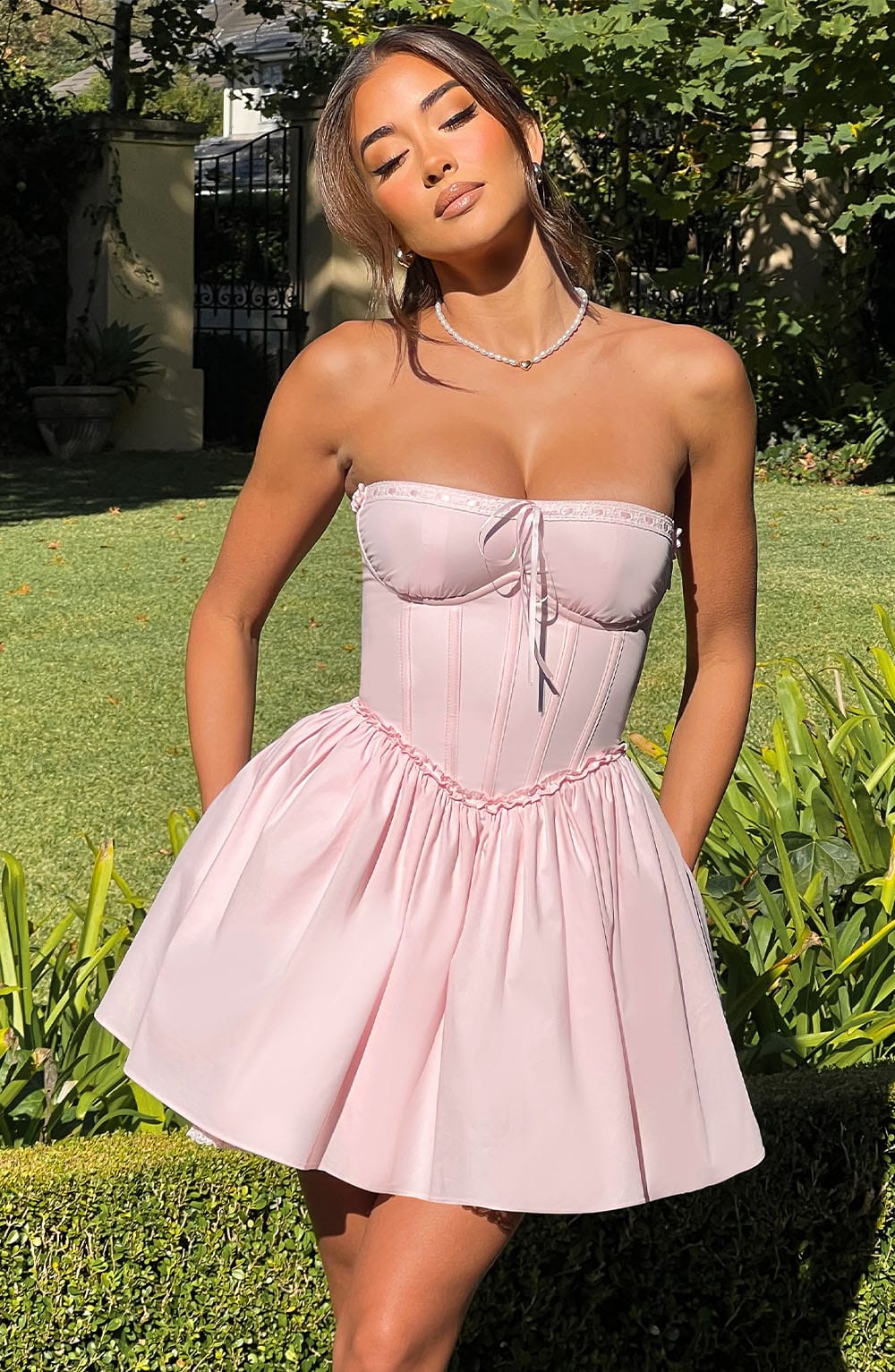 Maeve Blush Mini Dress