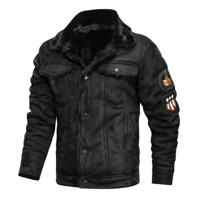Valentin® | Elegante Lederjacke aus warmem Fleece