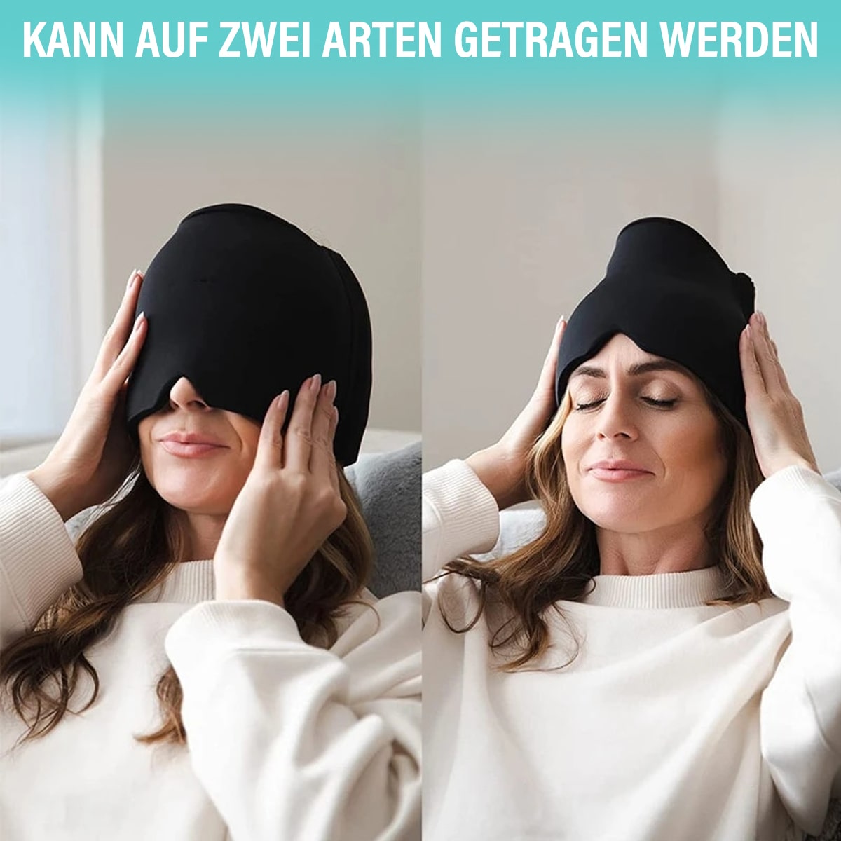 Gesundes Schlafpaket: Sparpaket Migräne Kältetherapie Maske + NapZone™ Schlafmaske + kühlendes Schlafkissen