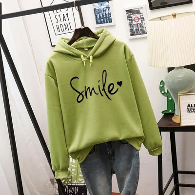 Damen Kapuzenpullover mit Smile