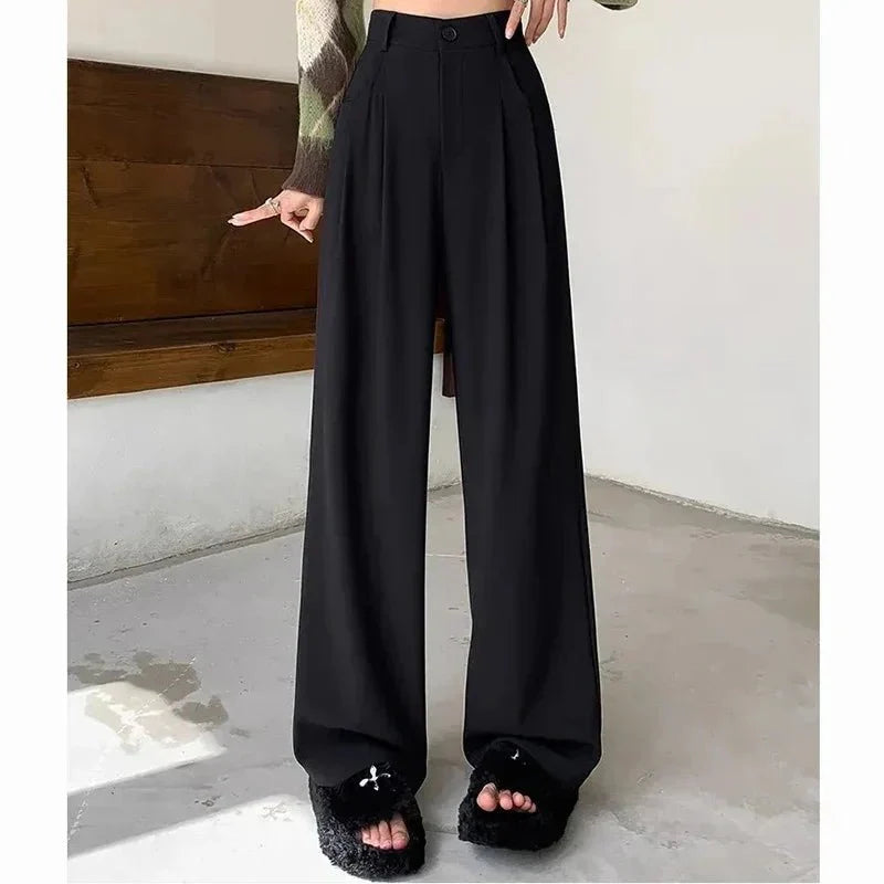 Aimie Hochtaillierte Hose mit Weitem Bein